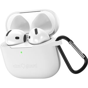 AlzaGuard Skinny Silicone Case Airpods 4 fehér tok kép