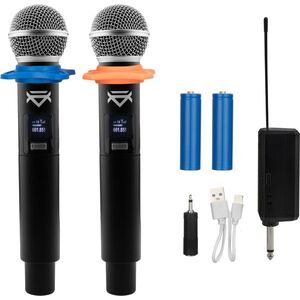 Veles-X Dual Wireless Handheld Microphone Party Karaoke System with Receiver kép