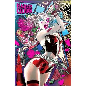 DC Comics Batman Harley Quinn Neon kép