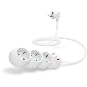CONNECT IT hosszabbító 230 V, 3 aljzat, 1, 5 m, kapcsolóval, fehér kép