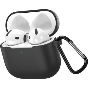 AlzaGuard Skinny Silicone Case Airpods 4 fekete tok kép