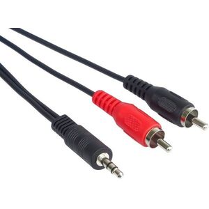 PremiumCord jack M 3.5 to 2x cinch M, 5m kép