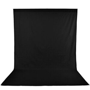 Neewer fotóháttér, 3×3, 6 m, fekete kép