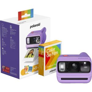 Polaroid Go Gen 3 Purple + Color Film Bundle (8 fotó) kép