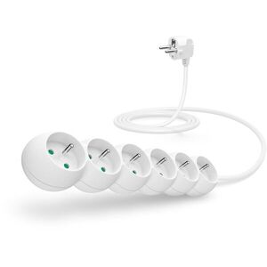 CONNECT IT hosszabbító, 230V, 6 aljzat, 2m, fehér kép