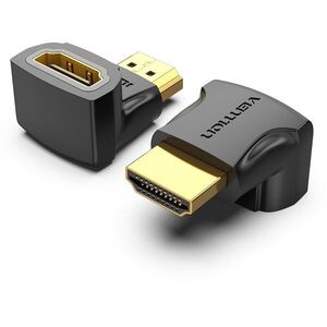 Vention HDMI 90 Degree Male to Female Adapter Black 2 Pack kép