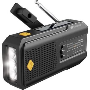 Sandberg Surviovor All-in-1 Multifunkciós rádió, FM/AM, 2000 mAh, fekete kép