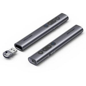 Vention Wireless PowerPoint Presentation Clicker with Red Laser Pointer, Gray kép