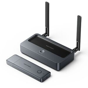 Vention Enterprise-Grade Wireless HDMI to HDMI + VGA + 3.5mm TRS + USB-C Transmitter/Receiver Gray kép