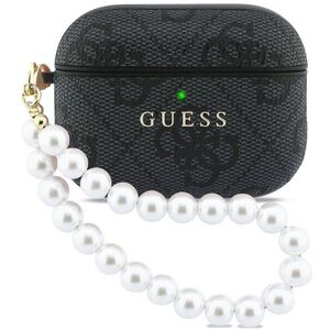 Guess PU 4G Classic Logo Pearl Strap tok, AirPods Pro 3 Black kép