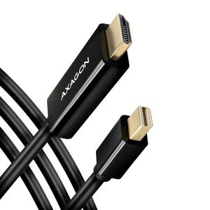 AXAGON RVDM-HI14C2, Mini DisplayPort -> HDMI 1.4 cable 1.8m, 4K/30Hz kép