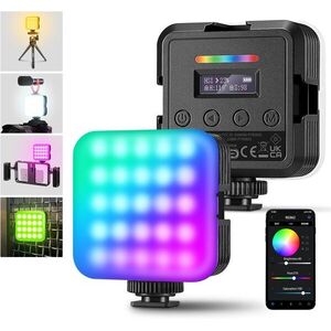 Neewer RGB62 állandó fényű mini fotós lámpa, 61 ultra fényes RGB LED, 6W kép