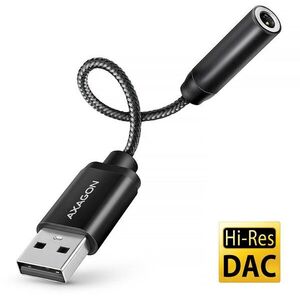 AXAGON ADA-HA, Hi-Res DAC audio adapter, 384kHz/32bit stereo, USB-A to 3.5mm jack kép