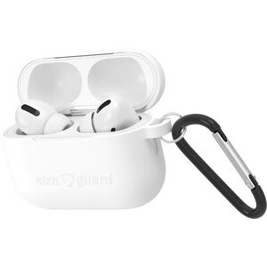 AlzaGuard Skinny Silicone Case, Airpods Pro 3 készülékhez, fehér kép