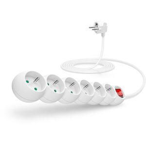 CONNECT IT, 230V, 6 aljzat, kapcsolóval, 3 m fehér kép