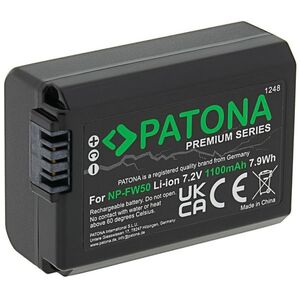 PATONA Sony NP-FW50 kompatibilis, 1100 mAh, Li-Ion PREMIUM kép