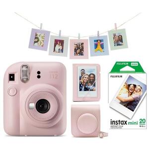Fujifilm Instax Mini 12 Pink + Mini 12 ACC kit + 2x10 film kép