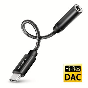 AXAGON ADA-HC, Hi-Res DAC audio adapter, 384kHz / 32bit stereo, USB-C to 3, 5mm jack kép