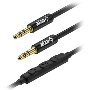 AlzaPower AluCore Audio 3.5mm Jack 4P-TRRS (M) to 3.5mm Jack (M), 1m - piros kép