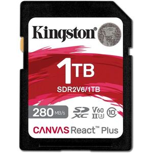 Kingston SDXC 1TB Canvas React Plus V60 kép