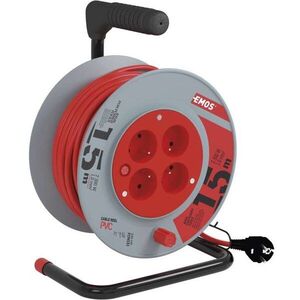 EMOS PVC Hosszabbító kábel dobon - 4 aljzat, 15 m, 1 mm2 kép