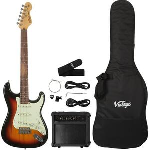 VINTAGE V60 Coaster Electric Guitar Pack 3TS kép