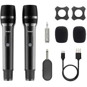 Tribit Dual Wireless Microphone 2.4G BTS56M Black kép