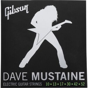 Gibson SEG-DM10 Dave Mustaine Electric Guitar String Set 10-52 Signature kép