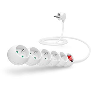 CONNECT IT hosszabbító 230V, 5 aljzat, 2m, fehér kép