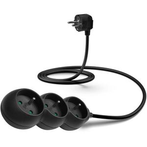 CONNECT IT hosszabbító 230V, 3 aljzat, 1, 5 m, fekete színű kép