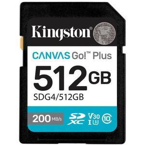 Kingston SDXC Canvas Go Plus Gen4 512GB kép
