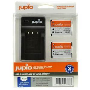 Jupio set 2x Li-40B (Li-42B / NP45 / D-Li63 / EN-EL10) 650 mAh + USB töltő kép
