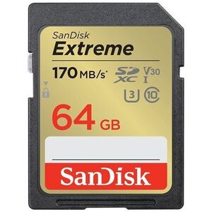 SANDISK SDXC 64 GB Extreme + Rescue PRO Deluxe kép