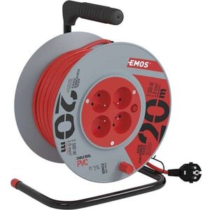 EMOS PVC Hosszabbító kábel dobon - 4 aljzat, 20 m, 1 mm2 kép