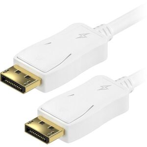AlzaPower Core DisplayPort 1.2 4K árnyékolt 1.5m fehér kép