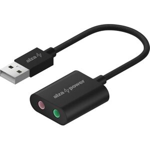 AlzaPower USB-A External Sound Card 4030 fekete kép