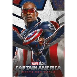 Grupo Erik Marvel Amerika Kapitány Poszter - Brave New World kép