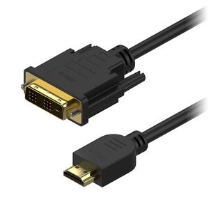 AlzaPower DVI-D to HDMI Single Link 1m fekete kép