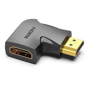 Vention HDMI 90 Degree Male to Female Vertical Flat Adapter Black kép
