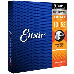 Elixir 12077 Nanoweb Nickel 10-52 Light-Heavy kép
