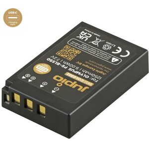 Jupio BLS-5 / BLS-50 akkumulátor, *ULTRA C*, 1250 mAh, USB-C OM System/Olympus töltőport kép
