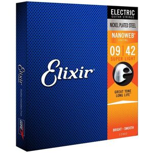 Elixir 12002 Nanoweb Nickel 9-42 Super Light kép