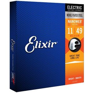Elixir 12102 Nanoweb Nickel 11-49 Medium kép