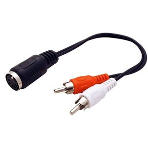 OEM DIN5pin(F) from 2x cinch, 20cm kép
