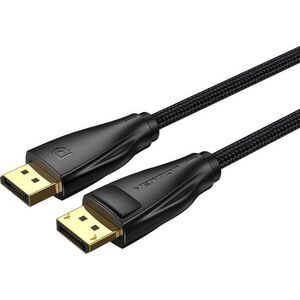 Vention Cotton Braided DP 1.4 (Display Port) 3m Black kép