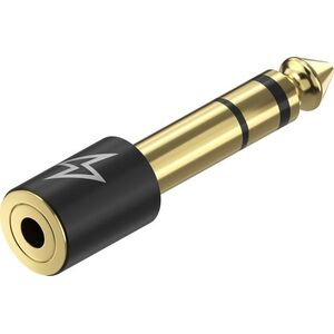 AlzaPower 6.3mm Jack (M) to 3.5mm Jack (F) Adapter - fekete kép