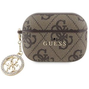 Guess 4G Script PC / PU Charm AirPods 2 tok - Brown kép