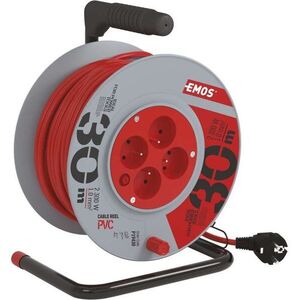 EMOS PVC Hosszabbító kábel dobon - 4 aljzat, 30 m, 1 mm2 kép