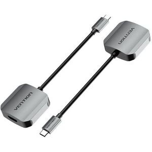 Vention USB-C to HDMI Converter 0.15M Gray Aluminum Alloy Type kép