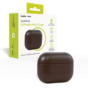 Mobile Origin Leather Case Brown AirPods Pro 2 kép